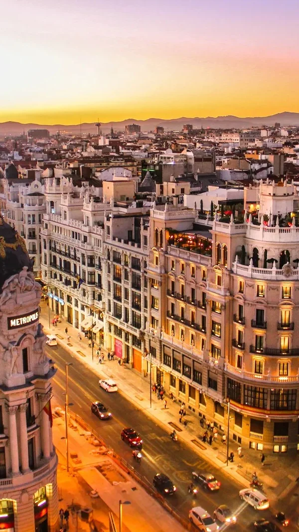 Viaje internacional a Espana
